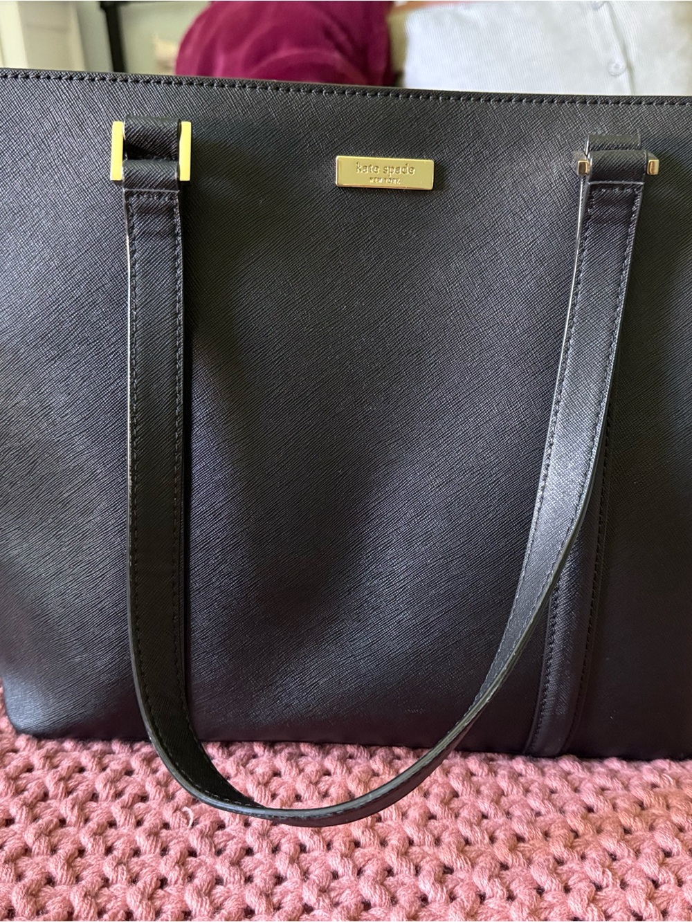 Kate Spade Black Leather Tote